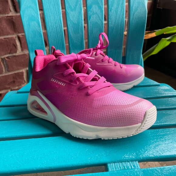 Skechers Size 7, Air Element, Pink Ombre, Air-Cooled Memory Foam Sneakers - Picture 8 of 9
